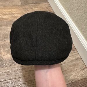 Stetson Black Flat driving Cap